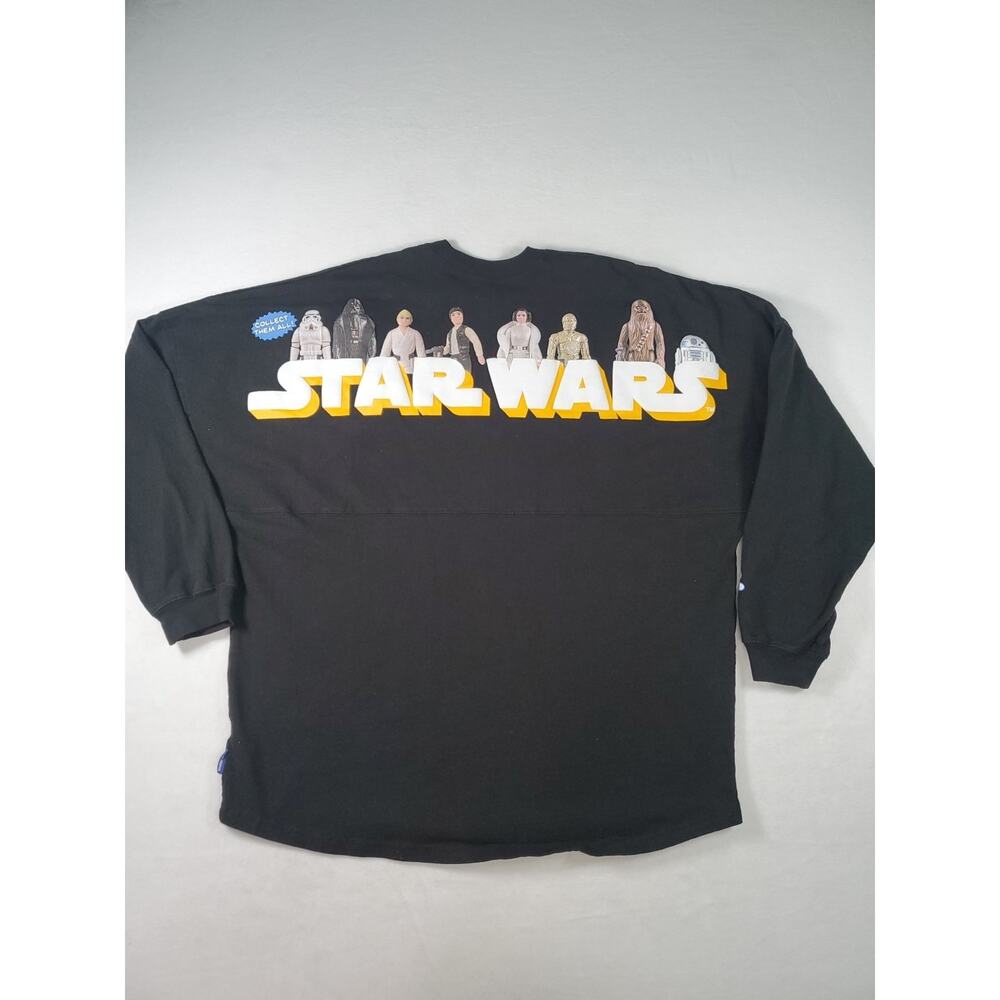 Disney Parks Spirit Jersey Adult Star Wars 45 Vintage Action Figures SZ XL